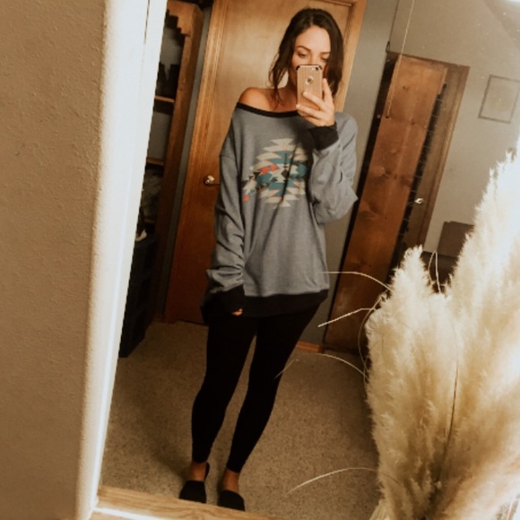 Sweaters - Aztec Oversized Sweater